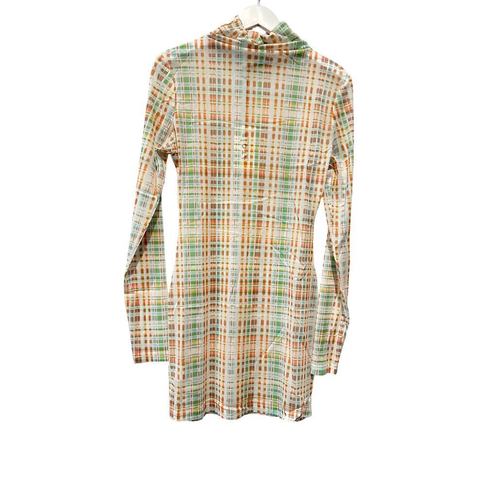 NEW Atoir Lara Worthington REVOLVE Sheer Green White Size 6 Festival Mini Dress